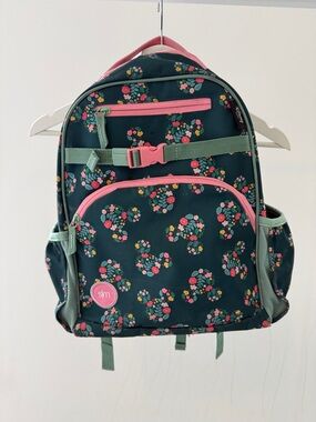 Kids Floral Backpack in Teal and Pink - Cute School Bag